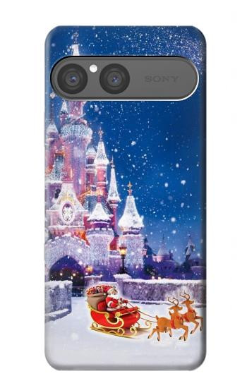 S3282 Santa Xmas Castle Case For Sony Xperia 10 VII, 10 VIII