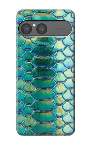 S3414 Green Snake Scale Graphic Print Case For Sony Xperia 10 VII