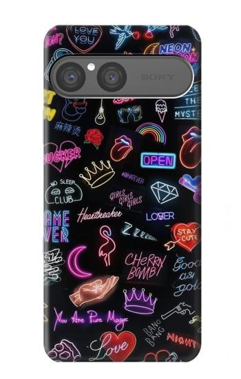 S3433 Vintage Neon Graphic Case For Sony Xperia 10 VII, 10 VIII