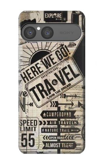 S3441 Vintage Travel Case For Sony Xperia 10 VII, 10 VIII