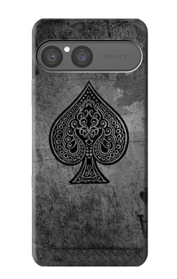 S3446 Black Ace Spade Case For Sony Xperia 10 VII, 10 VIII