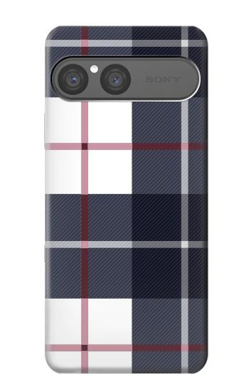 S3452 Plaid Fabric Pattern Case For Sony Xperia 10 VII, 10 VIII