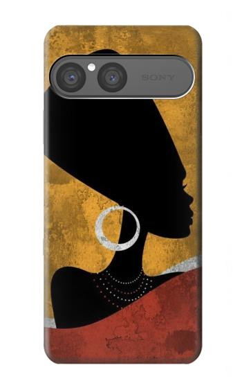 S3453 African Queen Nefertiti Silhouette Case For Sony Xperia 10 VII, 10 VIII
