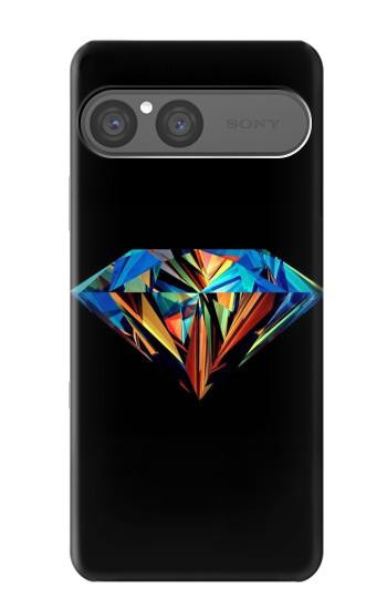 S3842 Abstract Colorful Diamond Case For Sony Xperia 10 VII