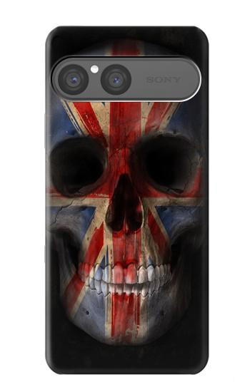 S3848 United Kingdom Flag Skull Case For Sony Xperia 10 VII