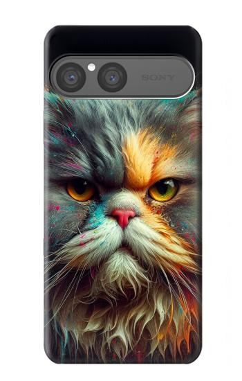 S3971 Cat Painted Color Case For Sony Xperia 10 VII