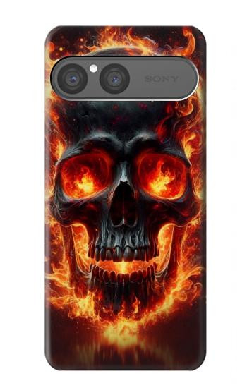 S3986 Fire Skull Case For Sony Xperia 10 VII