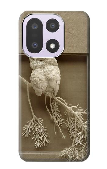 S1386 Paper Sculpture Owl Case For OnePlus 15