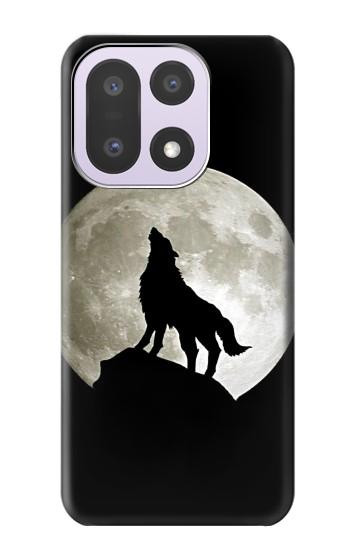 S1981 Wolf Howling at The Moon Case For OnePlus 15