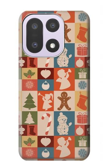 S2854 Cute Xmas Pattern Case For OnePlus 15