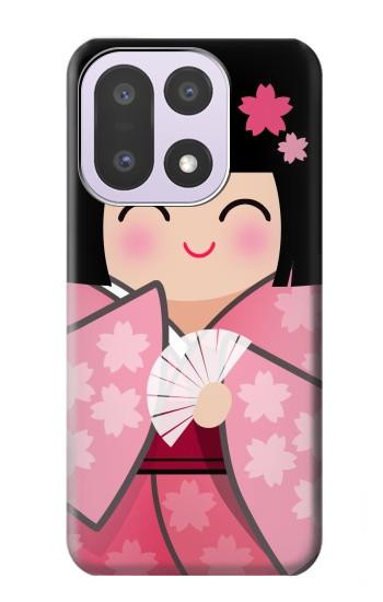 S3042 Japan Girl Hina Doll Kimono Sakura Case For OnePlus 15