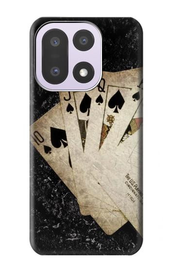 S3231 Vintage Royal Straight Flush Cards Case For OnePlus 15