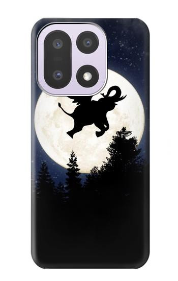 S3323 Flying Elephant Full Moon Night Case For OnePlus 15