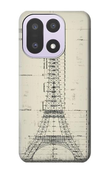 S3474 Eiffel Architectural Drawing Case For OnePlus 15