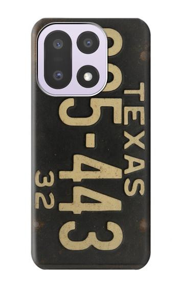 S4061 Vintage Texas Car License Plate Case For OnePlus 15