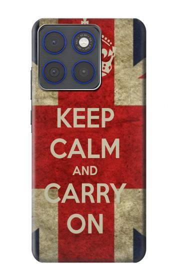 S0674 Keep Calm and Carry On Case For Motorola Edge 70