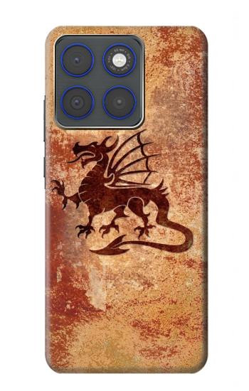 S2485 Dragon Metal Texture Graphic Printed Case For Motorola Edge 70