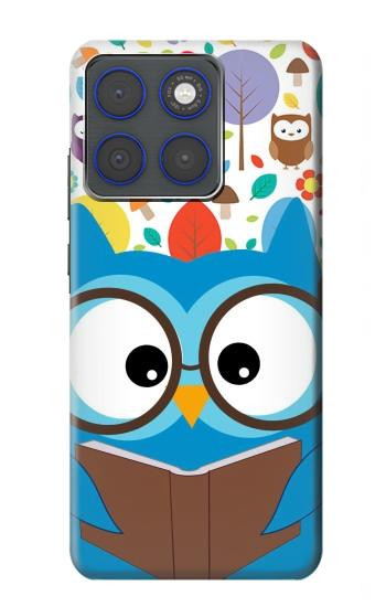 S2521 Cute Nerd Owl Cartoon Case For Motorola Edge 70