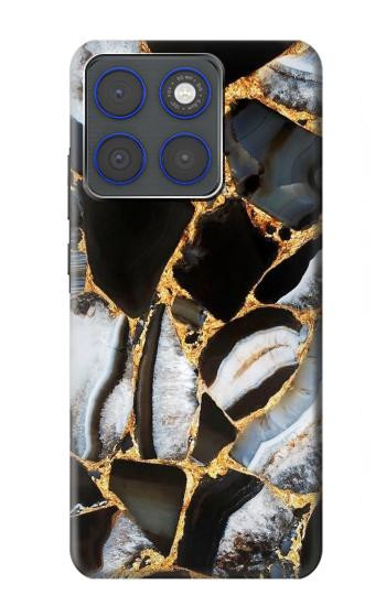 S3419 Gold Marble Graphic Print Case For Motorola Edge 70