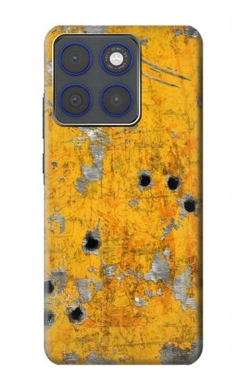 S3528 Bullet Rusting Yellow Metal Case For Motorola Edge 70