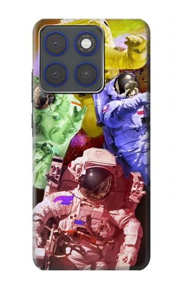 S3914 Colorful Nebula Astronaut Suit Galaxy Case For Motorola Edge 70