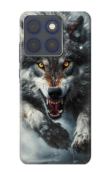 S3965 Angry Wolf Running Case For Motorola Edge 70