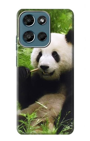 S1073 Panda Enjoy Eating Case For Motorola Moto G (2026), G Play (2026)