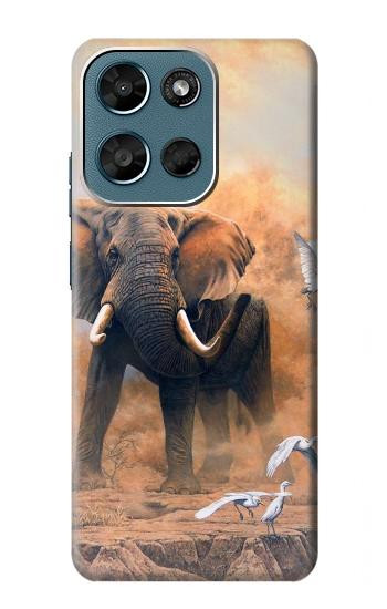 S1292 Dusty Elephant Egrets Case For Motorola Moto G (2026), G Play (2026)