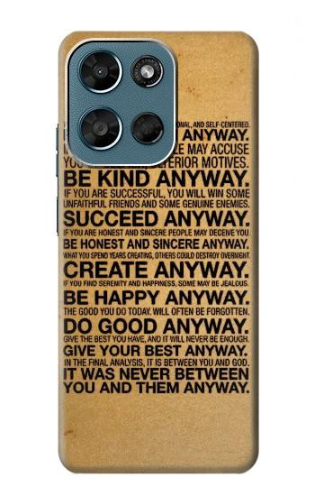 S2513 Mother Teresa Anyway Quotes Case For Motorola Moto G (2026), G Play (2026)