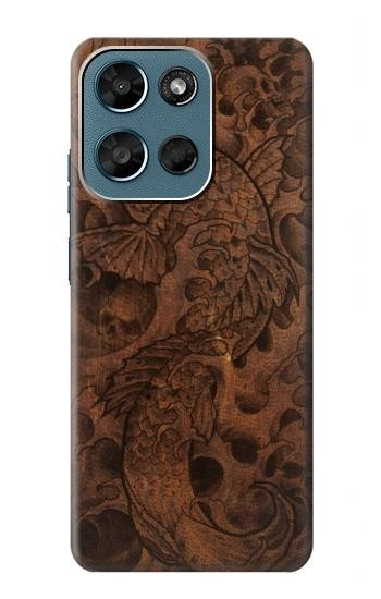 S3405 Fish Tattoo Leather Graphic Print Case For Motorola Moto G (2026), G Play (2026)