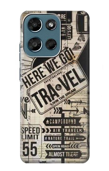 S3441 Vintage Travel Case For Motorola Moto G (2026), G Play (2026)
