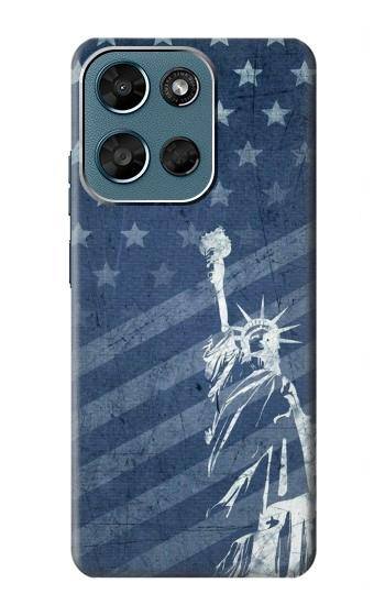 S3450 US Flag Liberty Statue Case For Motorola Moto G (2026), G Play (2026)