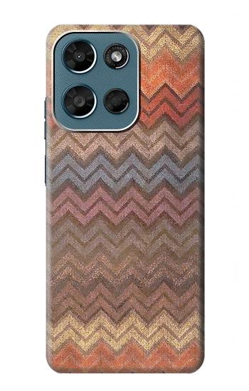 S3752 Zigzag Fabric Pattern Graphic Printed Case For Motorola Moto G (2026), G Play (2026)