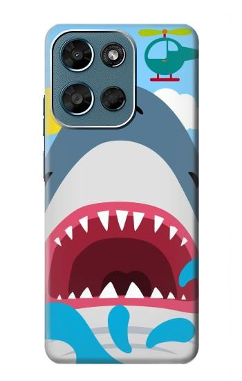 S3947 Shark Helicopter Cartoon Case For Motorola Moto G (2026), G Play (2026)