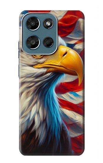 S3967 Bald Eagle American Flag Case For Motorola Moto G (2026), G Play (2026)
