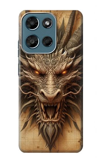 S3981 Dragon Head Old Map Case For Motorola Moto G (2026), G Play (2026)