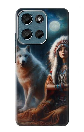S3995 Grim Wolf Indian Girl Case For Motorola Moto G (2026), G Play (2026)