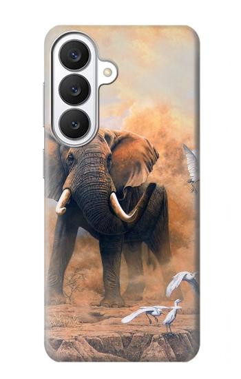 S1292 Dusty Elephant Egrets Case For Samsung Galaxy S26