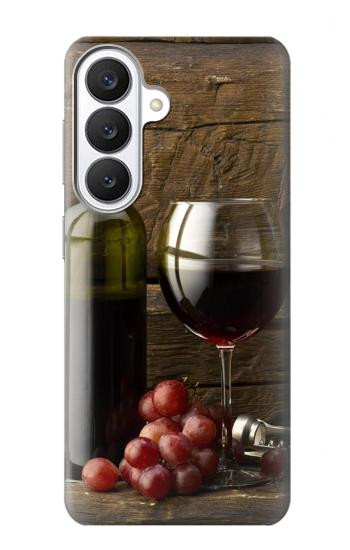 S1316 Grapes Bottle and Glass of Red Wine Case For Samsung Galaxy S26