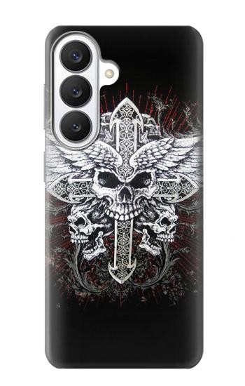 S1434 Skull Wing Tattoo Biker Case For Samsung Galaxy S26