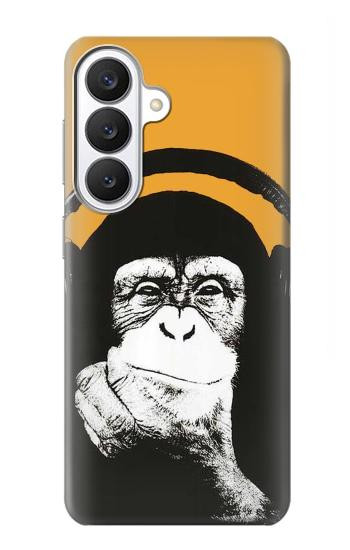 S2324 Funny Monkey with Headphone Pop Music Case For Samsung Galaxy S26