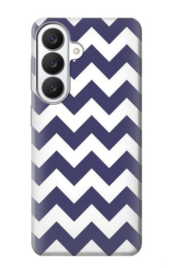 S2345 Navy Blue Shavron Zig Zag Pattern Case For Samsung Galaxy S26