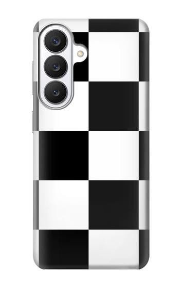 S2492 Black and White Check Case For Samsung Galaxy S26