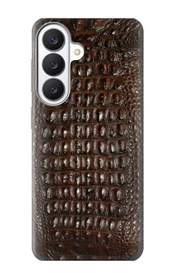 S2850 Brown Skin Alligator Graphic Printed Case For Samsung Galaxy S26