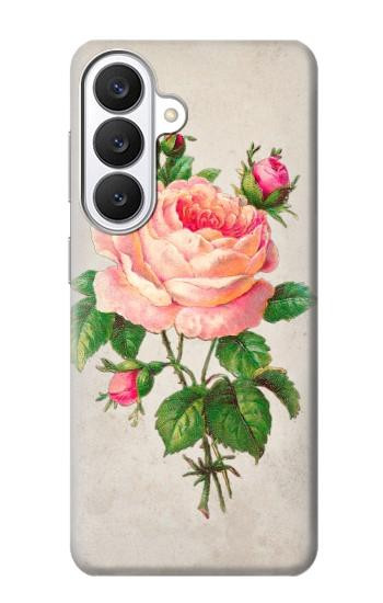S3079 Vintage Pink Rose Case For Samsung Galaxy S26