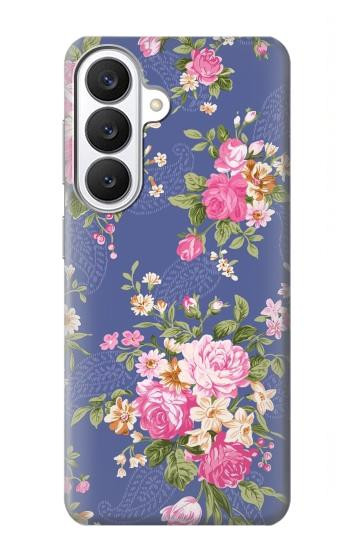S3265 Vintage Flower Pattern Case For Samsung Galaxy S26