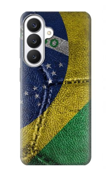S3297 Brazil Flag Vintage Football Graphic Case For Samsung Galaxy S26
