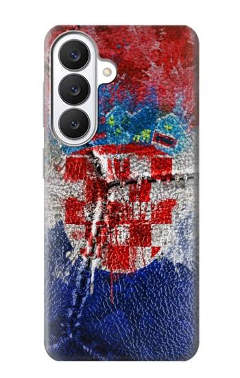 S3313 Croatia Flag Vintage Football Graphic Case For Samsung Galaxy S26