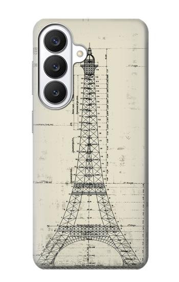 S3474 Eiffel Architectural Drawing Case For Samsung Galaxy S26