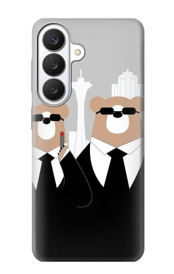 S3557 Bear in Black Suit Case For Samsung Galaxy S26